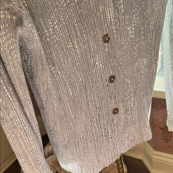 Metallic Blue Blazer by Betas Choice NWT - Picture 6 of 6